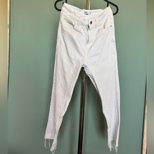 Zara Women's Crisp White Skinny Jeans
